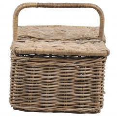Rattan Basket Wicker Rattan Storage Basket for Picnic